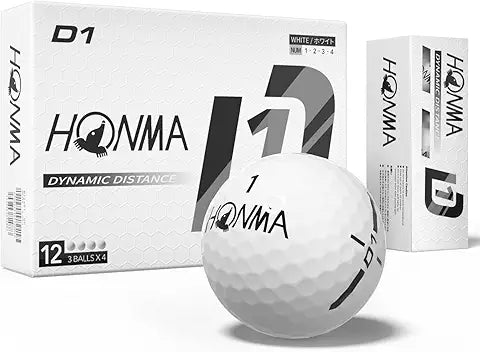 Honma Dynamic Distance Golf Balls — 1 Dozen (New)