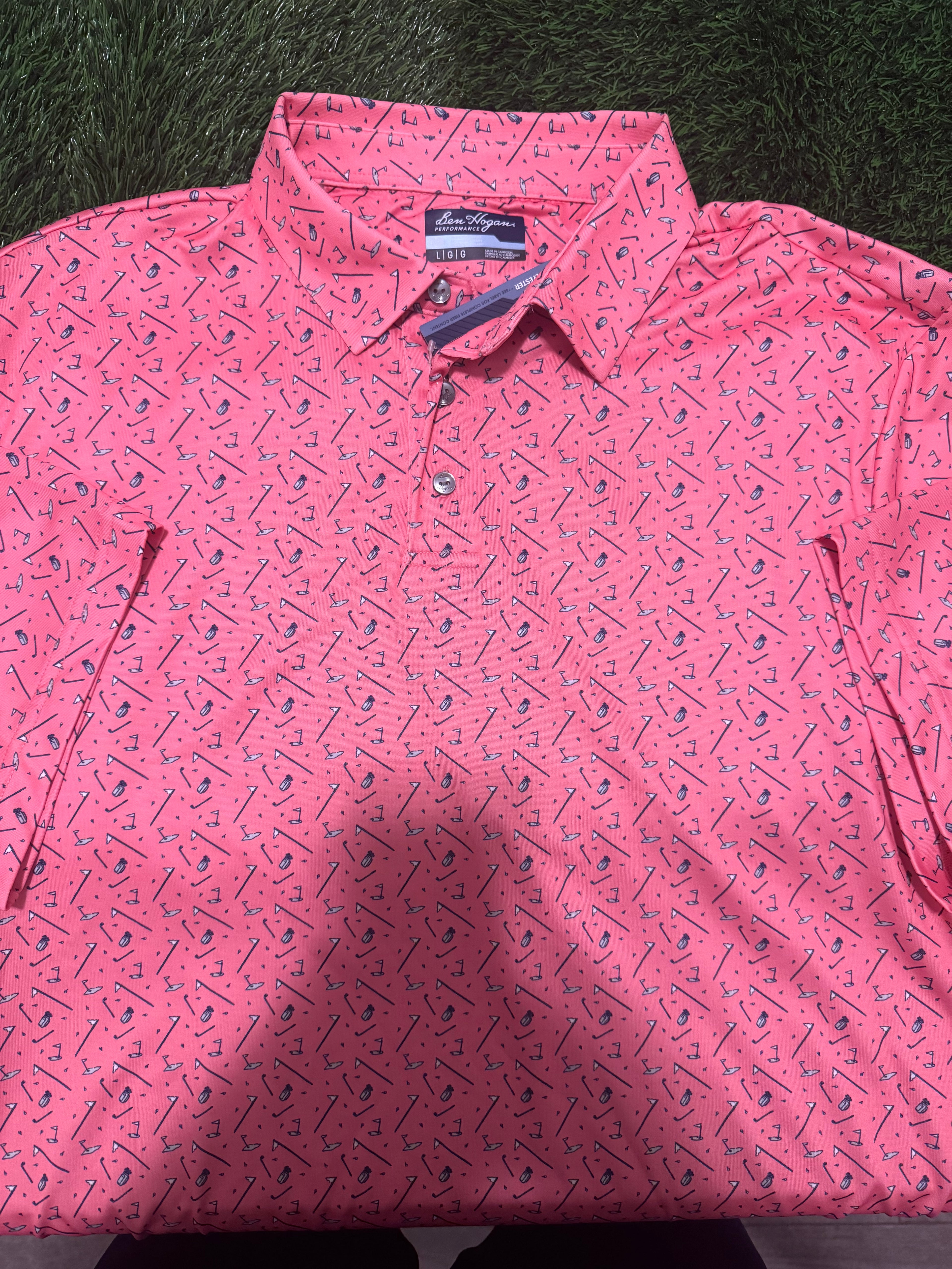 Ben Hogan Polo Golf Shirt - Pink