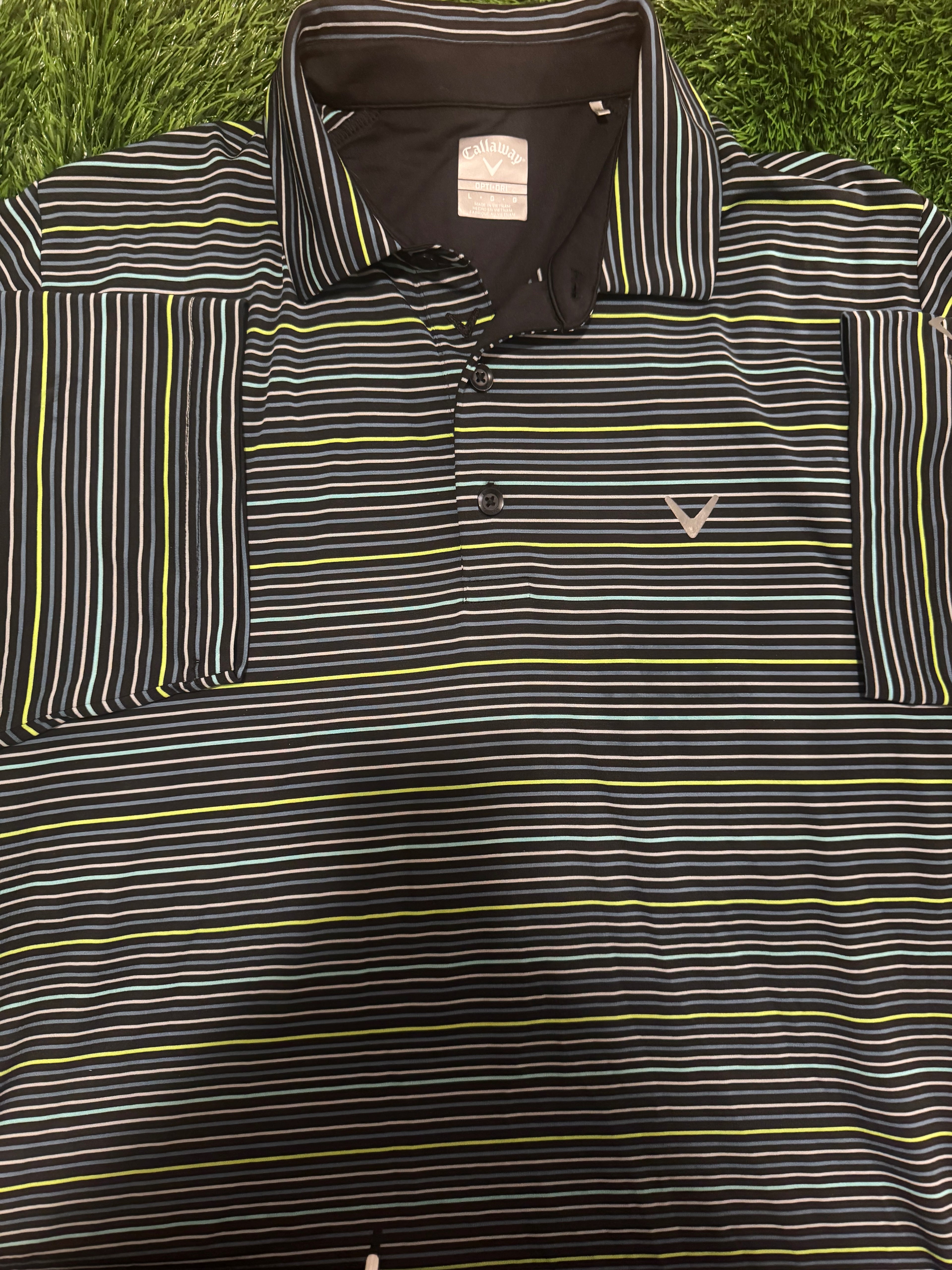 Callaway Stripe Polo Golf Shirt