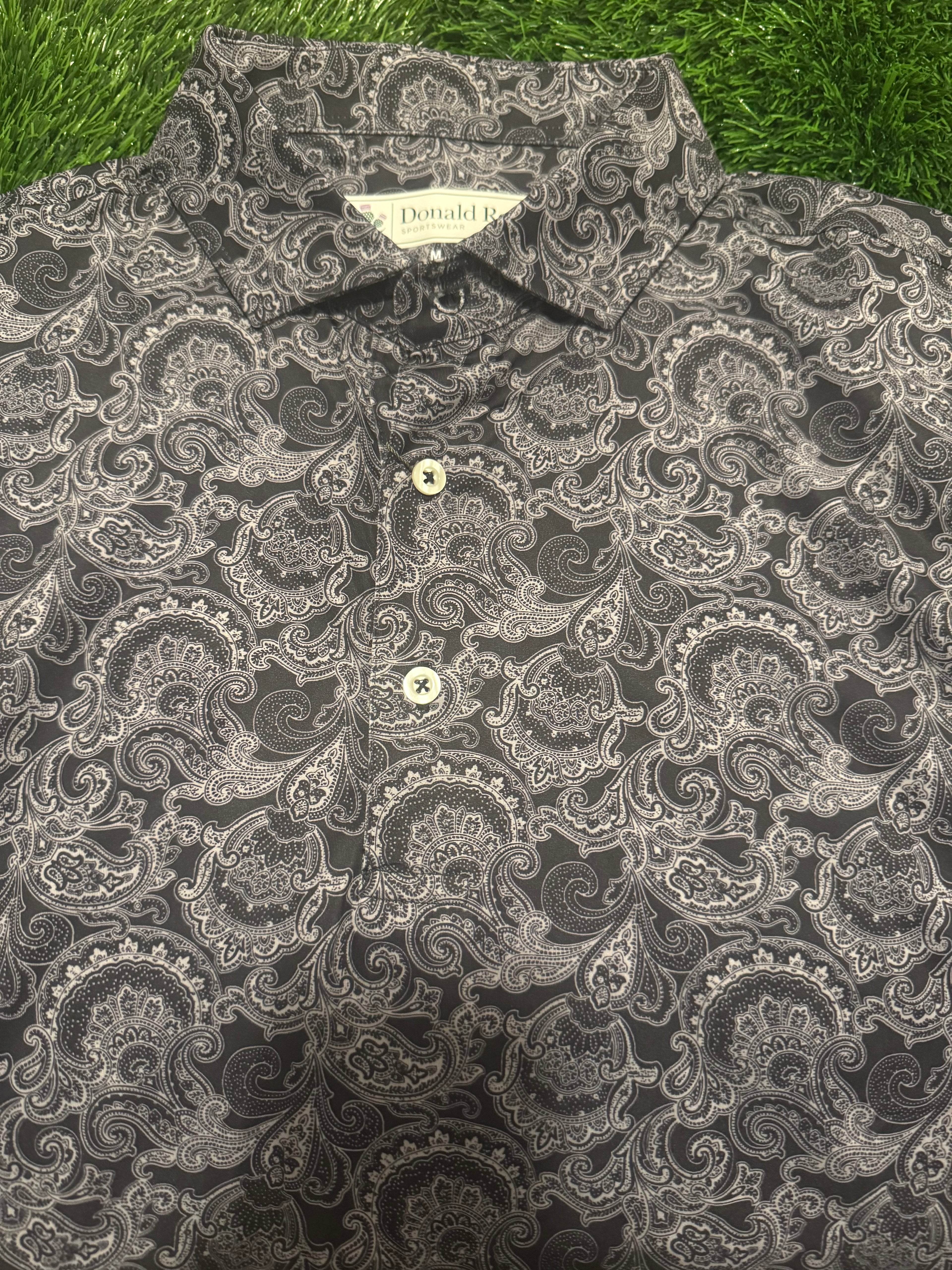 Donald Ross Polo Golf Shirt - Grey - Medium