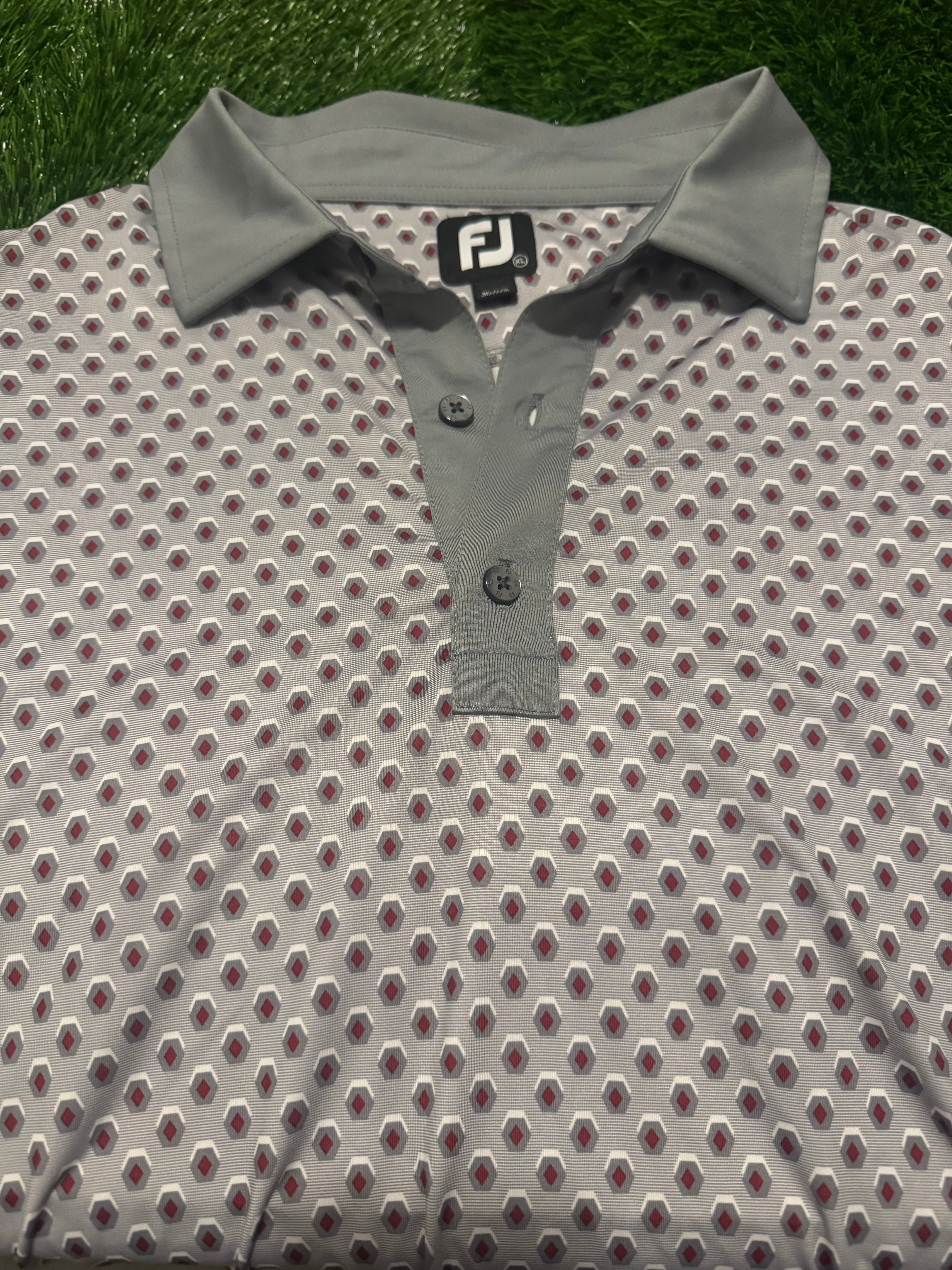 FootJoy Grey Polo Golf Shirt - X-Large