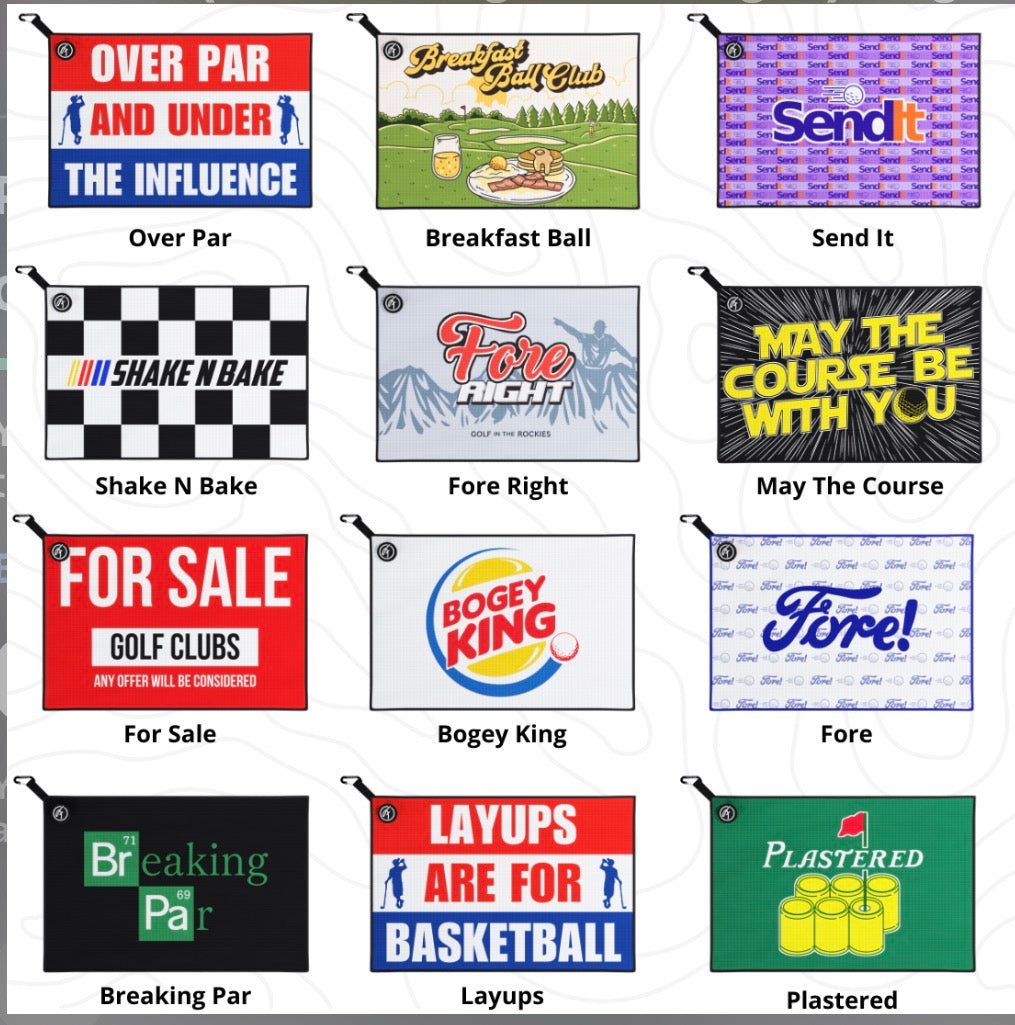 Magnetic Golf Towel w/ Clip 24"x16" (Shake N Bake)
