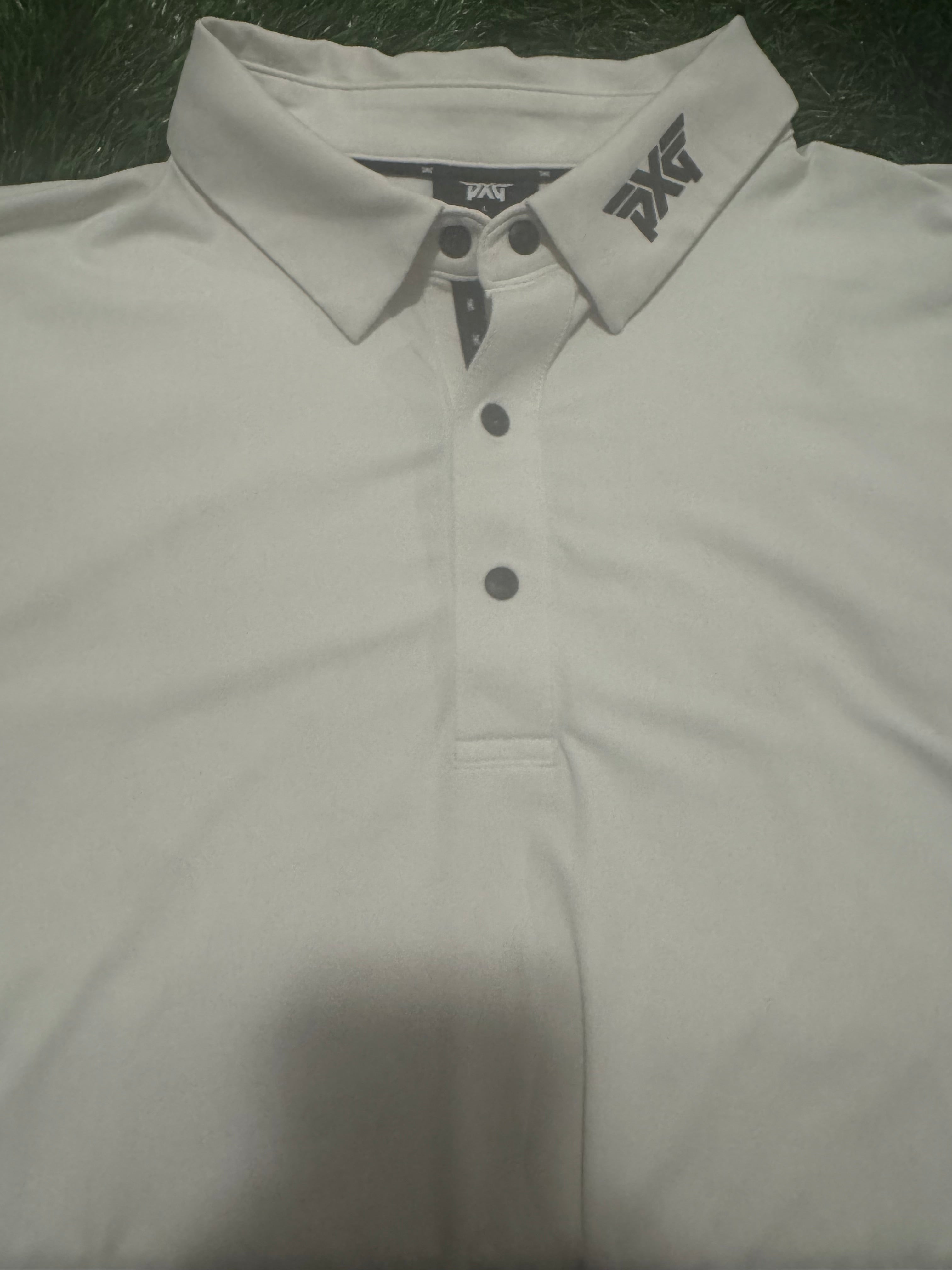 PXG White Polo Golf Shirt - Large