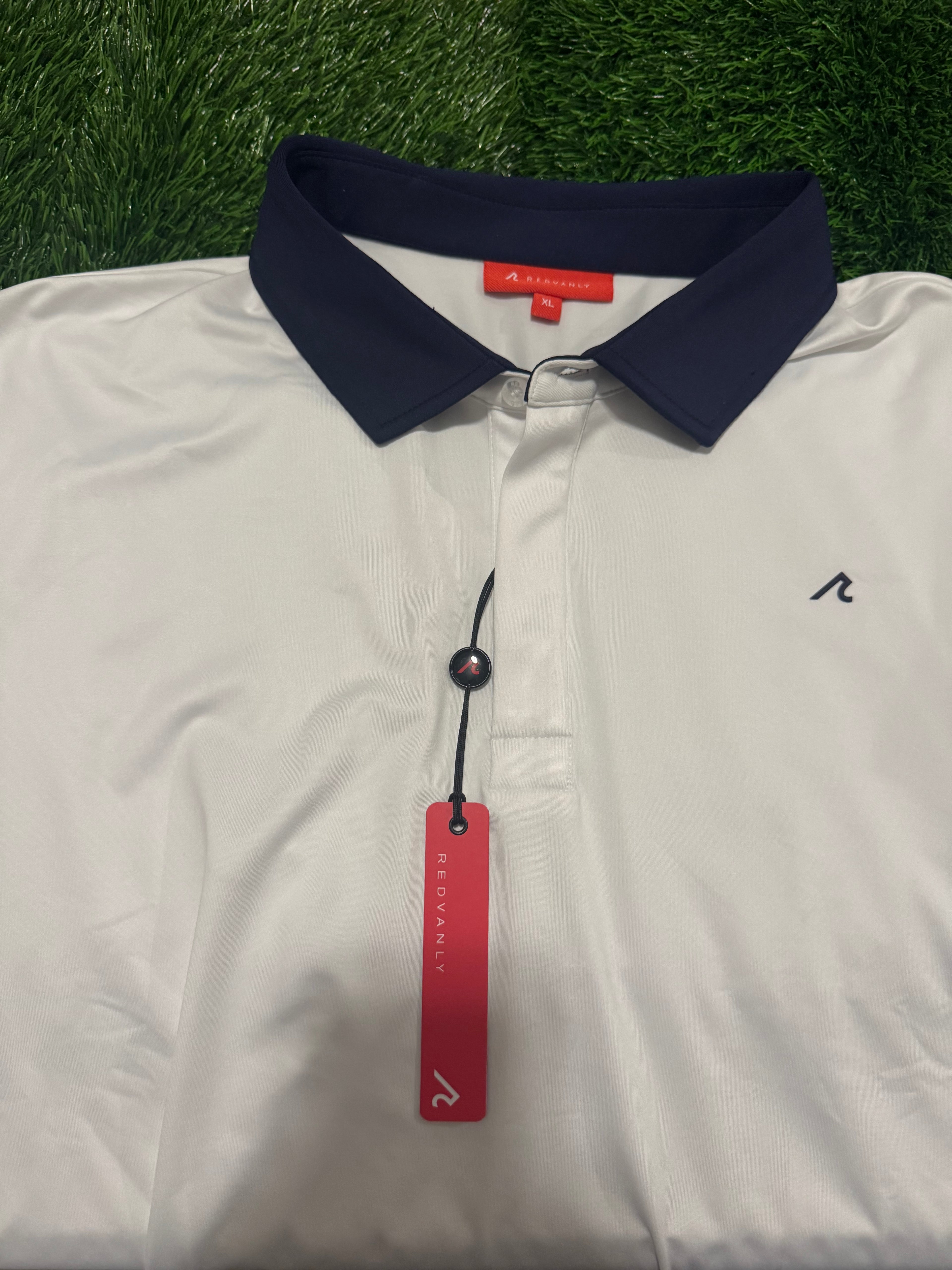 Redvanly White Polo Golf Shirt - X-Large