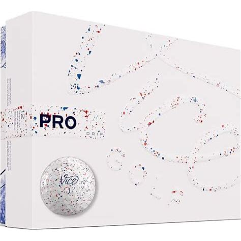 Vice Drip Blue/Red Golf Balls 1 Dozen (New)