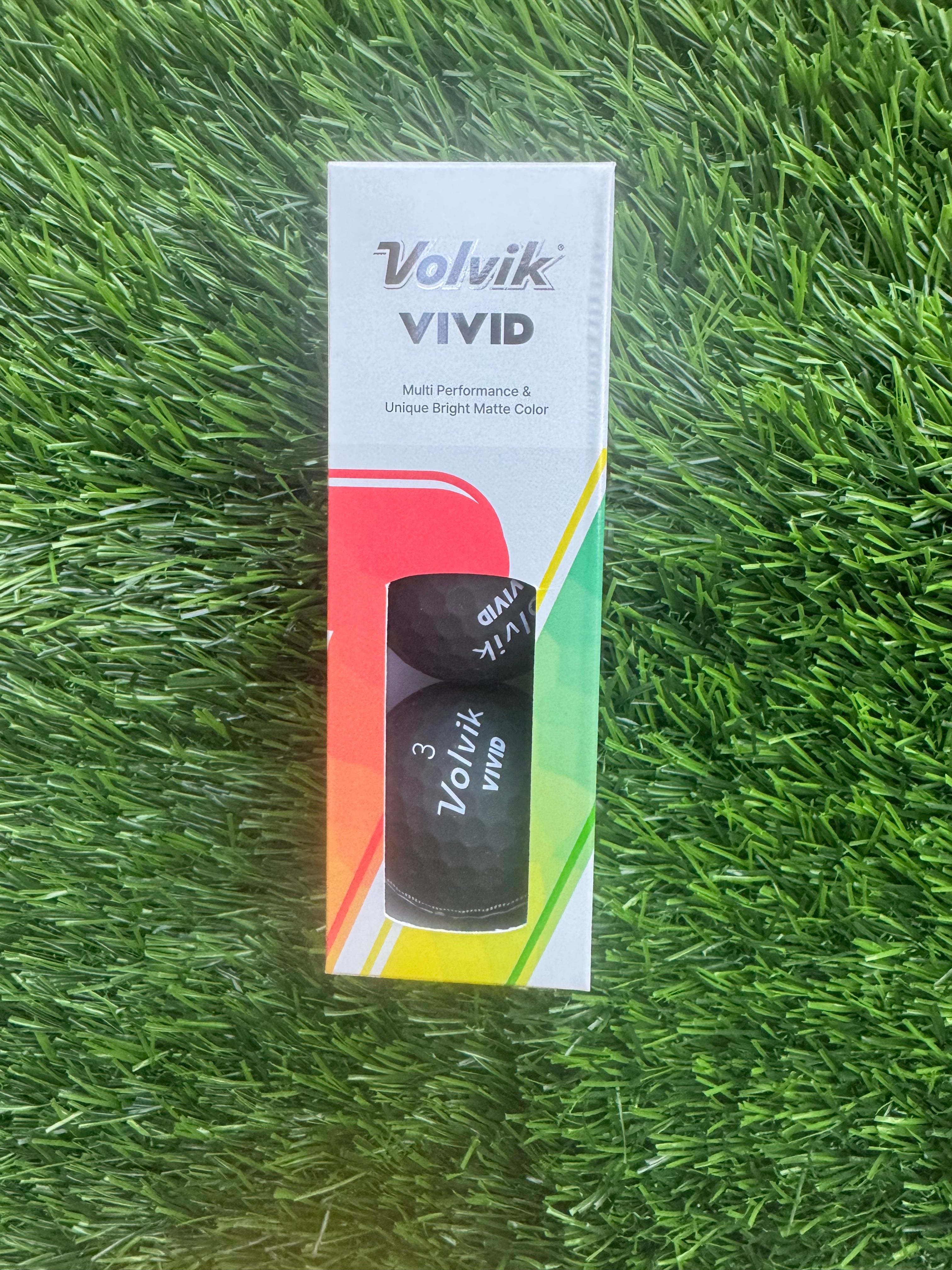 Volvik Black Matte Finish Golf Balls – Sleeve (3 Balls)