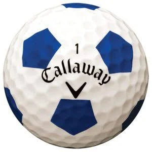 Callaway Blue/White & Yellow/Blue Chrome Tour & Soft Mint Condition Golf Balls