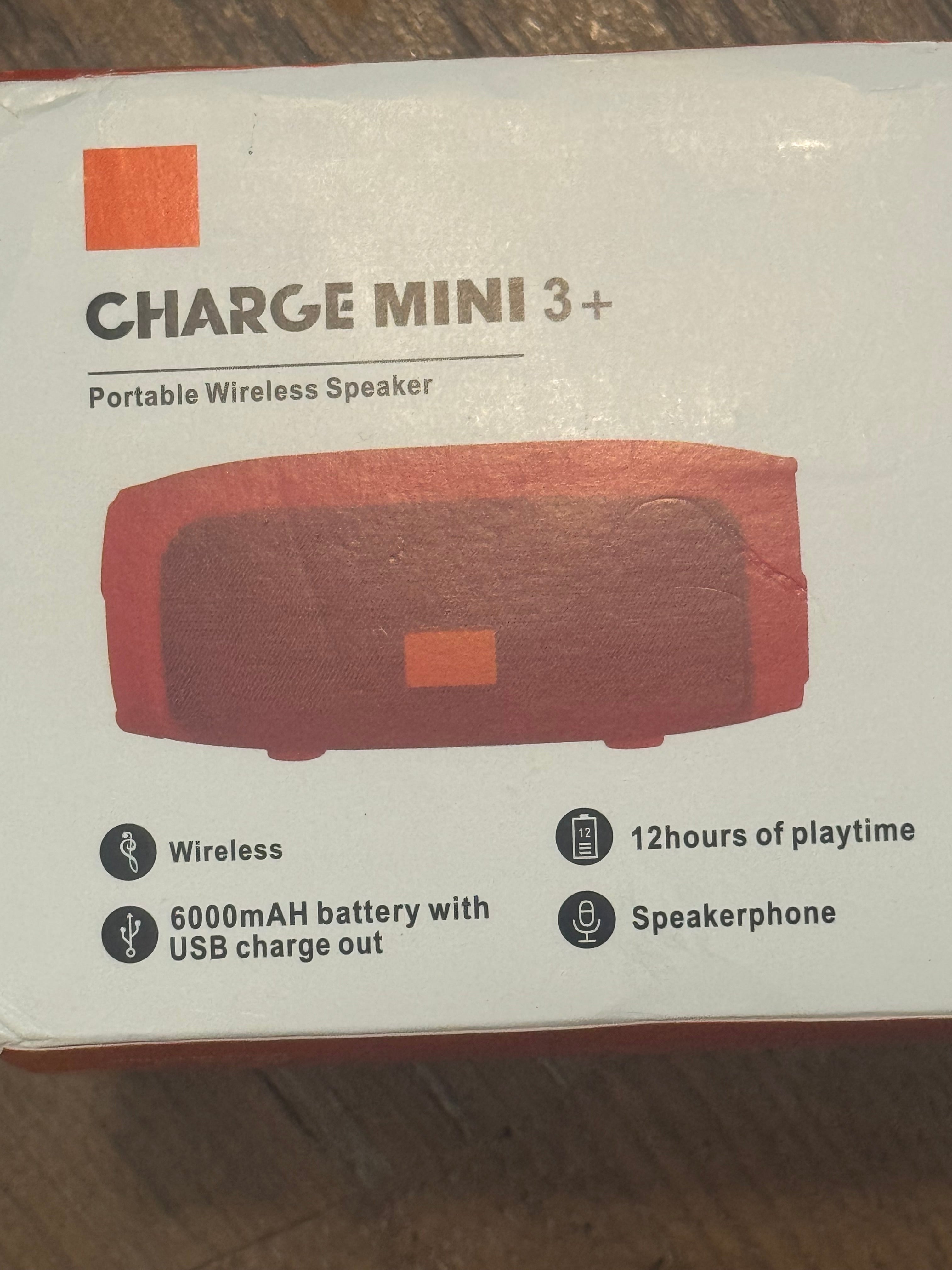 Charge Mini 3+ Wireless Speaker